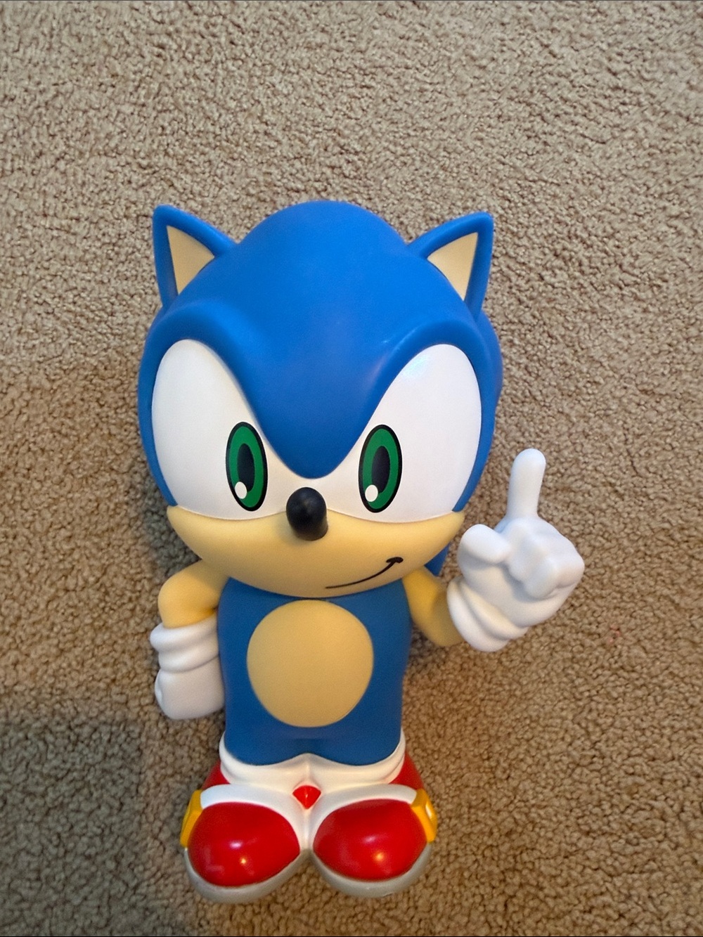 Blue Sonic-Inspired Kids Figure bank